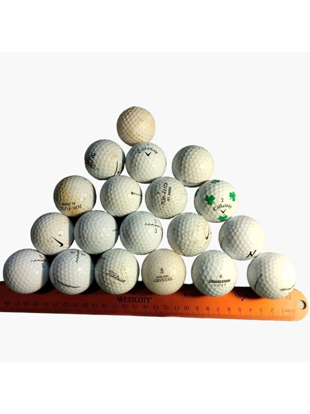 Callaway Top Flight Taylor Made Golf Balls White Gently Used Balls Mixed Lot 19